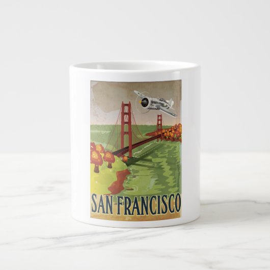 San Francisco Golden Gate Bridge Jumbo-Tasse (Vorderseite)