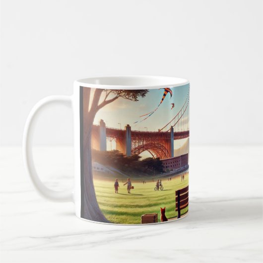 San Francisco Golden Gate Bridge Kaffeetasse (Links)