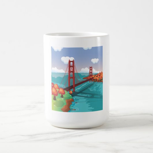 San Francisco Golden Gate Bridge Kaffeetasse (Mittel)