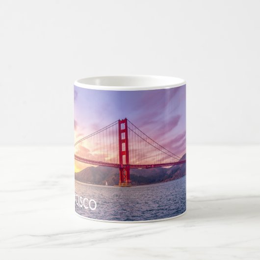 San Francisco - Golden gate bridge Kaffeetasse (Mittel)