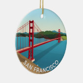 San Francisco Golden Gate Bridge Keramik Ornament (Rechts)