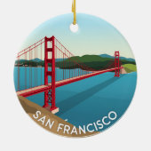 San Francisco Golden Gate Bridge Keramik Ornament (Hinten)