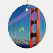 San Francisco Golden Gate Bridge Keramik Ornament (Links)
