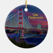 San Francisco Golden Gate Bridge Keramik Ornament (Hinten)