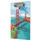 San Francisco Golden Gate Bridge Klemmbrett (Links)