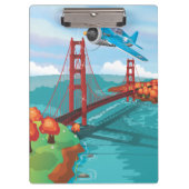 San Francisco Golden Gate Bridge Klemmbrett (Vorderseite)