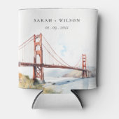 San Francisco Golden Gate Bridge Landscape Wedding Dosenkühler (Vorderseite)