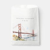 San Francisco Golden Gate Bridge Landscape Wedding Geschenktütchen (Vorderseite)