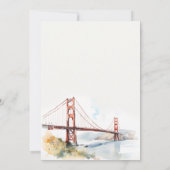 San Francisco Golden Gate Bridge Landschaft Hochze Save The Date (Rückseite)