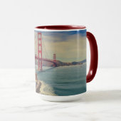 San Francisco Golden Gate Bridge Landschaftliche T Tasse (VorderseiteRechts)