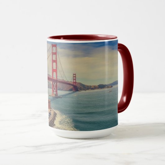 San Francisco Golden Gate Bridge Landschaftliche T Tasse (VorderseiteRechts)