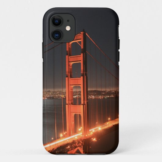 San Francisco Golden gate bridge Lit oben nachts Case-Mate iPhone Hülle (Rückseite)