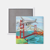 San Francisco Golden Gate Bridge Magnet (Vorderseite/Rückseite)