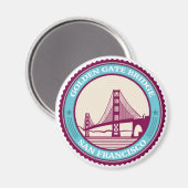 San Francisco Golden Gate Bridge Magnet (Vorderseite/Rückseite)