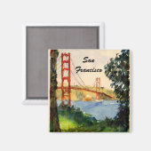 San Francisco Golden Gate Bridge Magnet (Vorderseite/Rückseite)