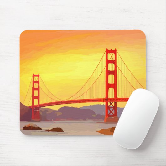 San Francisco Golden Gate Bridge Mousepad (Mit Mouse)