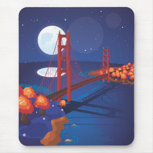 San Francisco Golden Gate Bridge Mousepad (Vorne)