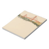 San Francisco Golden Gate Bridge Notepad Notizblock (Rotiert)