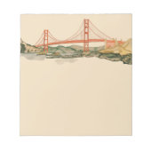 San Francisco Golden Gate Bridge Notepad Notizblock (Vorderseite)