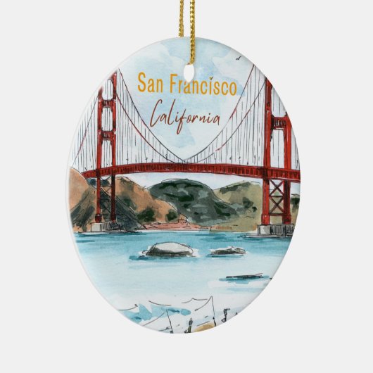 San Francisco Golden Gate Bridge Ornament (Rechts)