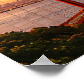 San Francisco Golden Gate Bridge Panoramablick Poster (Ecke)
