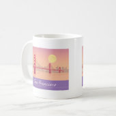 San Francisco Golden Gate Bridge Pastel Travel Kaffeetasse (Vorderseite Links)