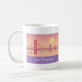 San Francisco Golden Gate Bridge Pastel Travel Kaffeetasse (Links)