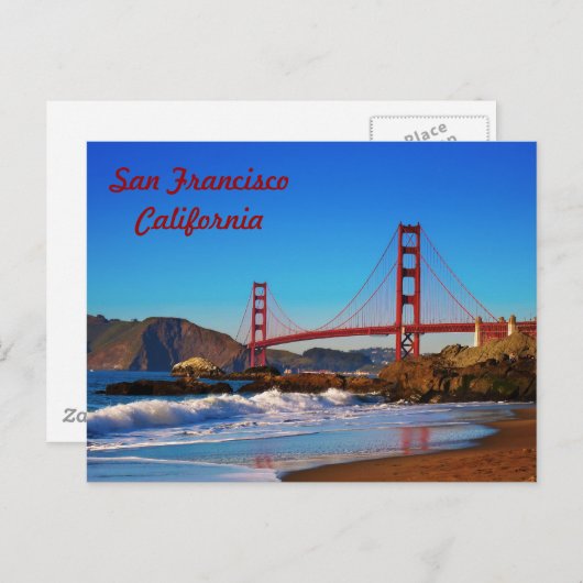 San Francisco Golden Gate Bridge Postcard Postkarte (Vorne/Hinten)