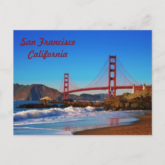 San Francisco Golden Gate Bridge Postcard Postkarte (Vorderseite)