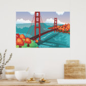 San Francisco Golden Gate Bridge Poster (Küche)