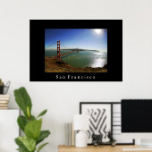 San Francisco Golden Gate Bridge Poster (Heimbüro)
