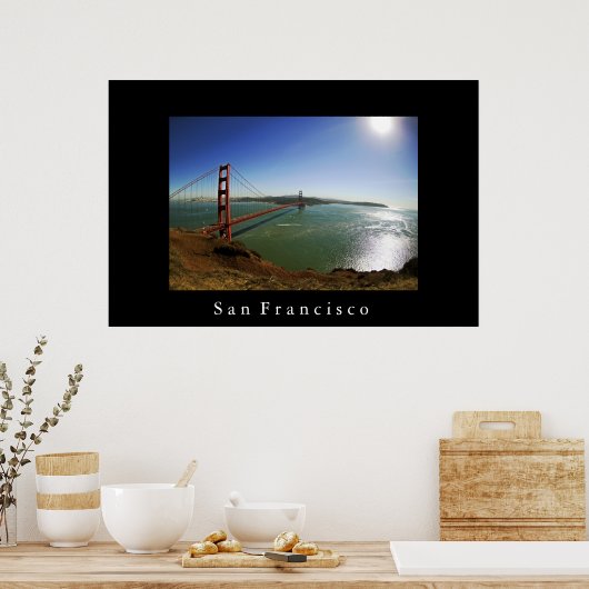 San Francisco Golden Gate Bridge Poster (Küche)