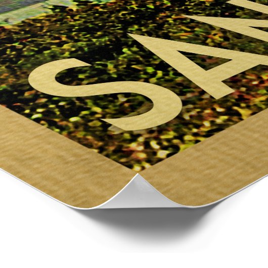 San Francisco Golden Gate Bridge Poster (Ecke)