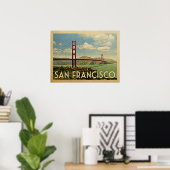 San Francisco Golden Gate Bridge Poster (Heimbüro)