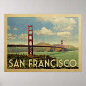 San Francisco Golden Gate Bridge Poster (Vorne)