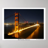 San Francisco Golden Gate Bridge Poster (Vorne)