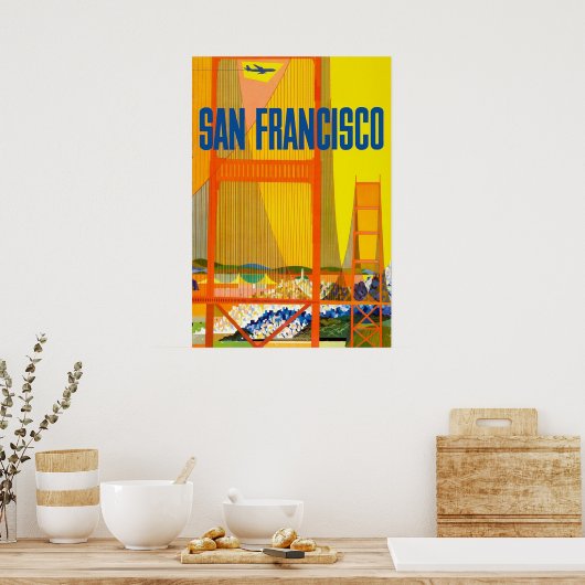 San Francisco, Golden Gate Bridge Poster (Küche)