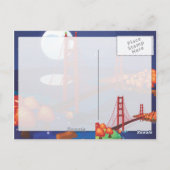 San Francisco Golden Gate Bridge Postkarte (Rückseite)
