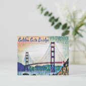 San Francisco Golden Gate Bridge Postkarte (Stehend Vorderseite)