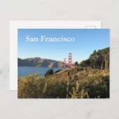 San Francisco Golden Gate Bridge Postkarte (Vorne/Hinten)