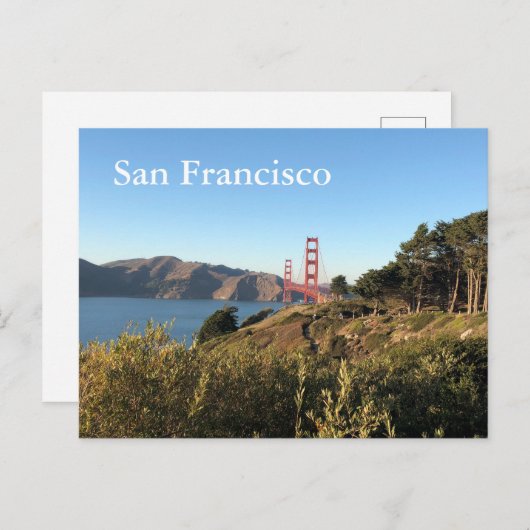 San Francisco Golden Gate Bridge Postkarte (Vorne/Hinten)