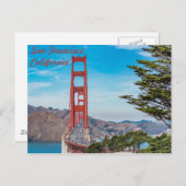 San Francisco Golden Gate Bridge Postkarte (Vorne/Hinten)