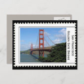 San Francisco Golden Gate Bridge Postkarte (Vorne/Hinten)