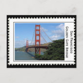 San Francisco Golden Gate Bridge Postkarte (Vorderseite)