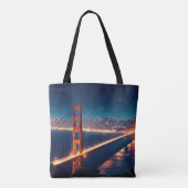 San Francisco Golden Gate Bridge Postkarte Tasche (Rückseite)