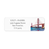 San Francisco Golden Gate Bridge Return Address (Vorne)
