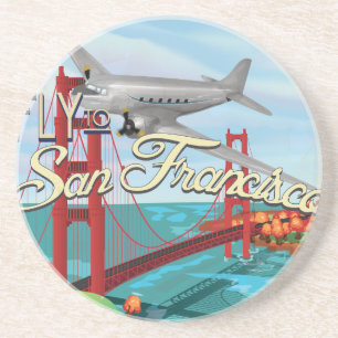 San Francisco Golden Gate Bridge Sandstein Untersetzer