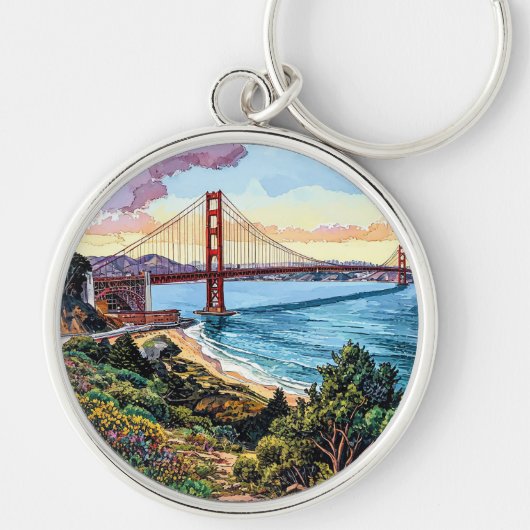 San Francisco Golden Gate Bridge Schlüsselanhänger (Vorne)