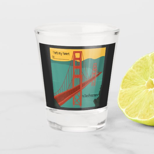 San Francisco - Golden Gate Bridge/ Schnapsglas (Vorderseite)