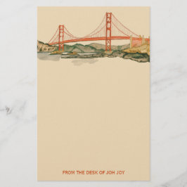 San Francisco Golden Gate Bridge Stationery Briefpapier